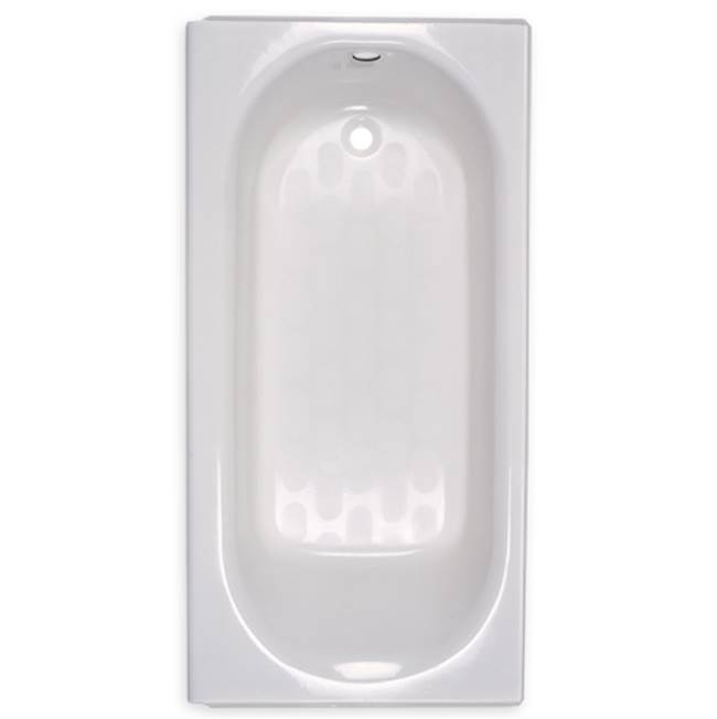 American Standard Princeton® Americast® 60 x 30-Inch Integral Apron Bathtub Above Floor Rough Left-Hand Outlet with Integral Drain