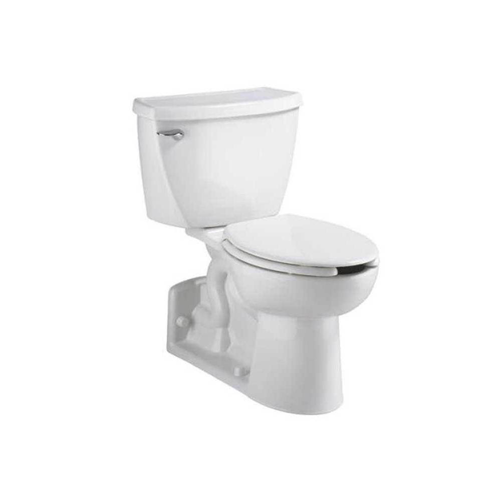American Standard Yorkville™ Two-Piece Pressure Assist 1.6 gpf/6.0 Lpf Chair Height Back Outlet Elongated EverClean® Toilet