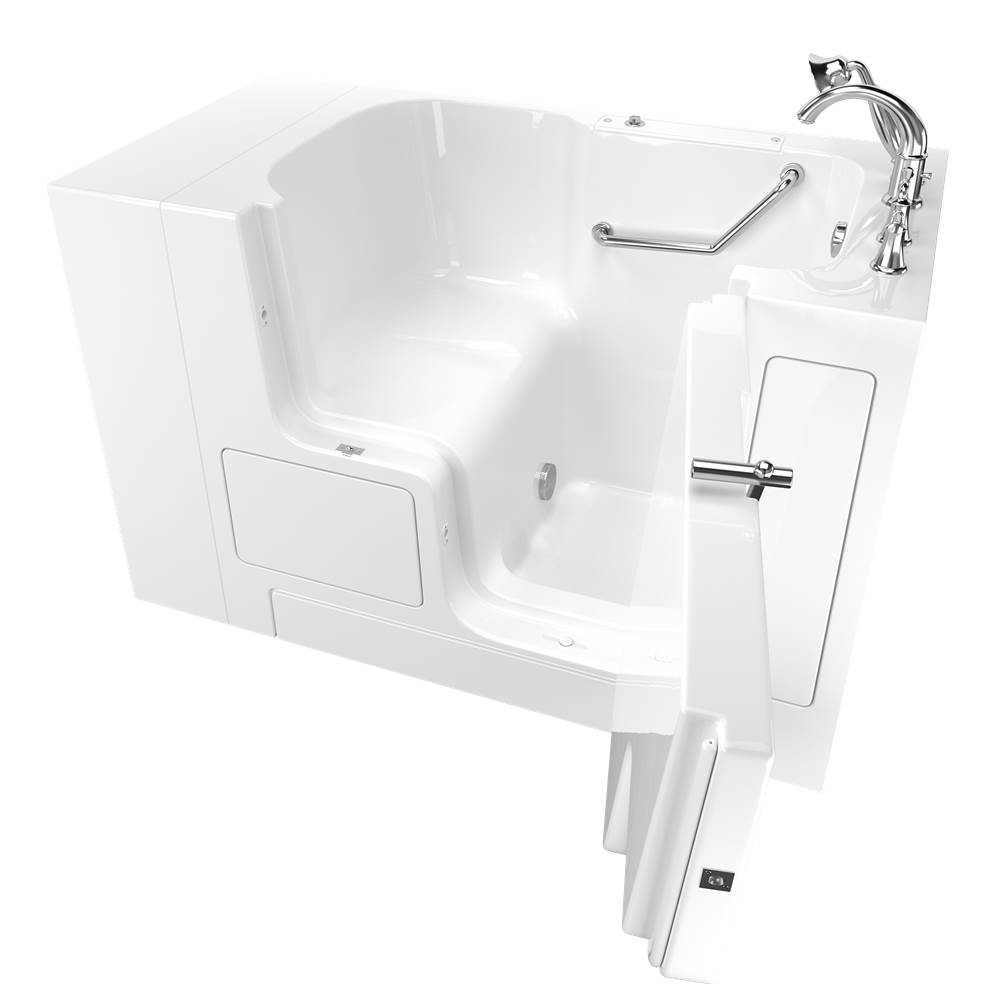 American Standard Gelcoat Value Series 32 x 52 -Inch Walk-in Tub With Soaker System - Right-Hand Drain With Faucet