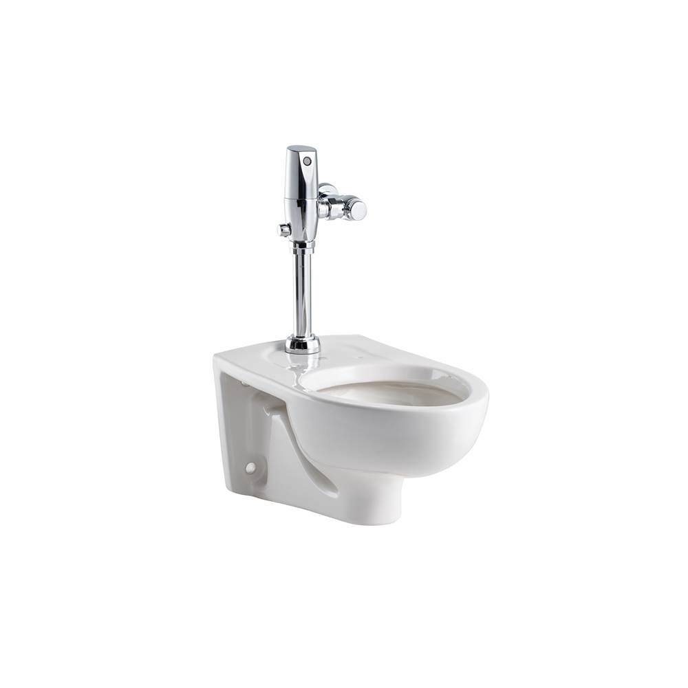 American Standard Afwall® Millennium® Wall-Hung EverClean® Toilet System With Touchless Selectronic® Piston Flush Valve, 1.28 gpf/4.8 Lpf