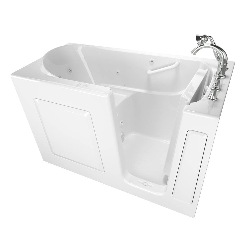American Standard Gelcoat Value Series 30 x 60 -Inch Walk-in Tub With Combination Air Spa and Whirlpool Systems - Right-Hand Drain With Faucet