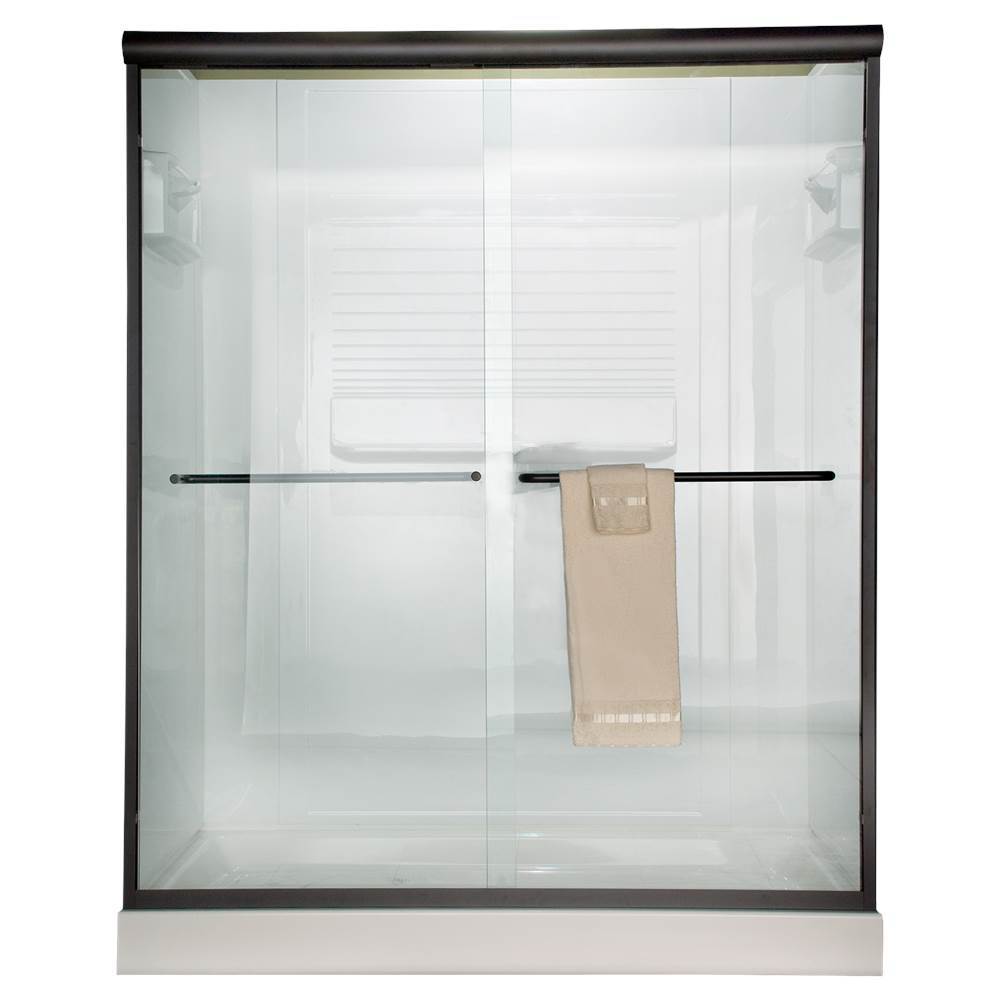 American Standard Euro 70-Inch Height Semi-Frameless Sliding Shower Door