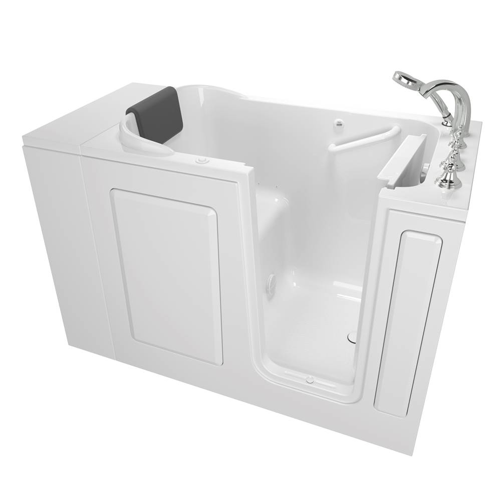 American Standard Gelcoat Premium Series 28 x 48-Inch Walk-in Tub With Air Spa System - Right-Hand Drain With Faucet