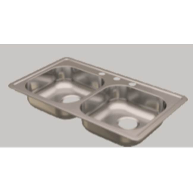 Compass Manufacturing 33X19X5.5 Ada Boxed Sink, Consisits Of 1 - 482-6508 Sink, 1 - 992-6331 Box