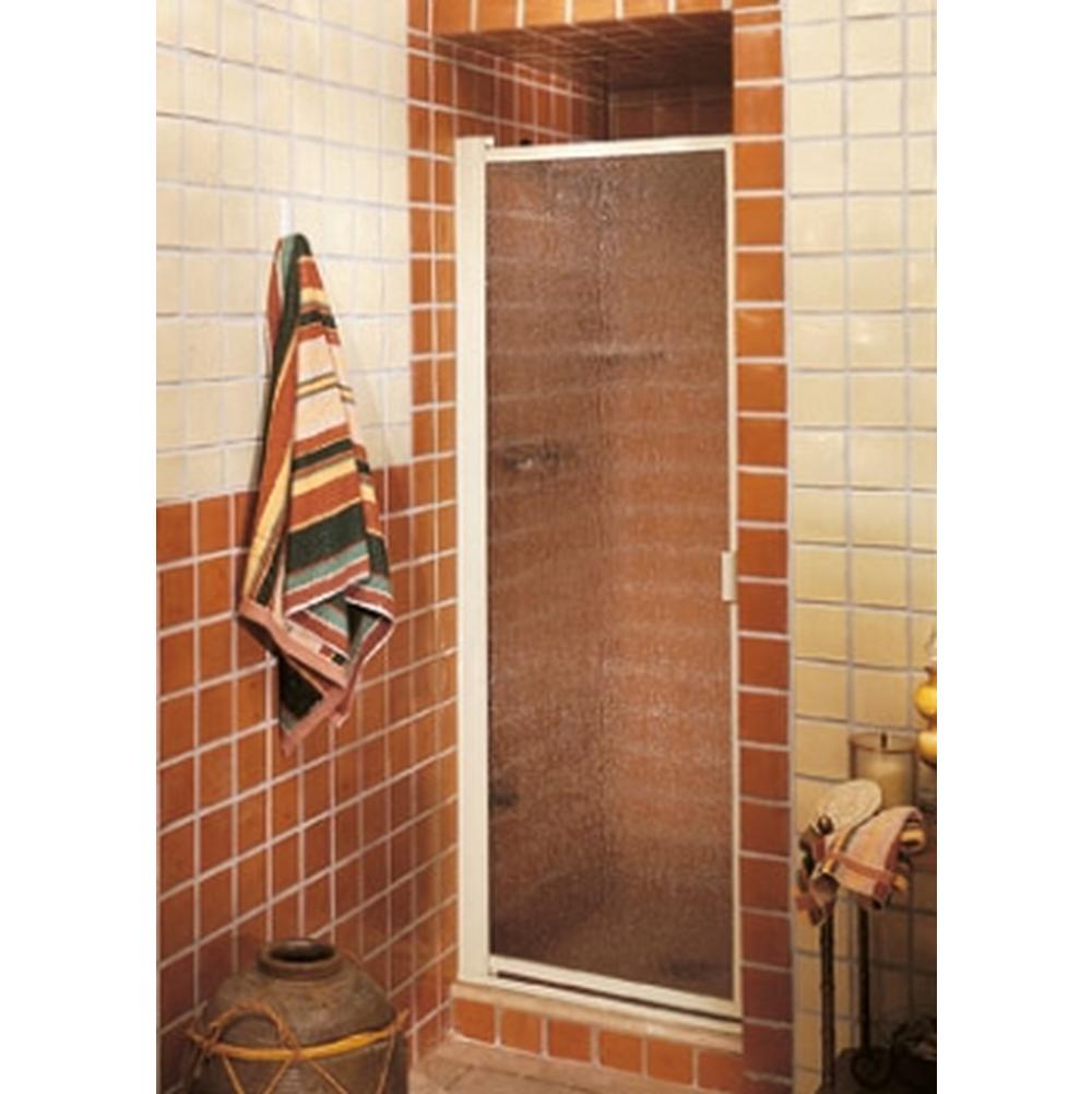 Century Bathworks P-70 Single Door, Almond Tone Paint, Rain Glass