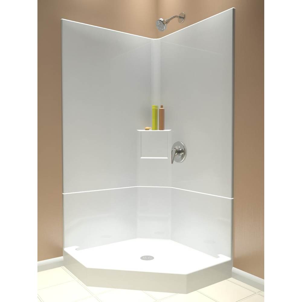 Diamond Tub And Showers 39'' Shower Only Neo-Angle 2 Piece Remodeler Bolt System