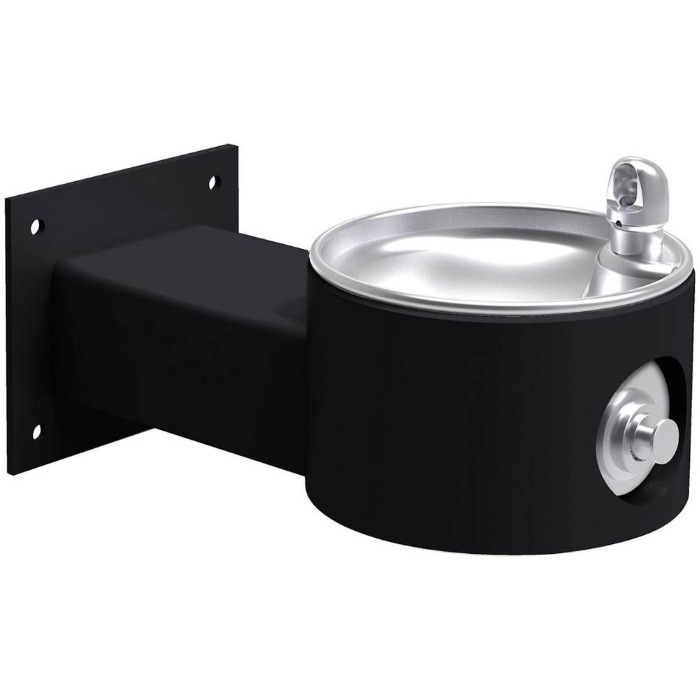Elkay Outdoor Fountain Wall Mount Non-Filtered, Non-Refrigerated Freeze Resistant Black