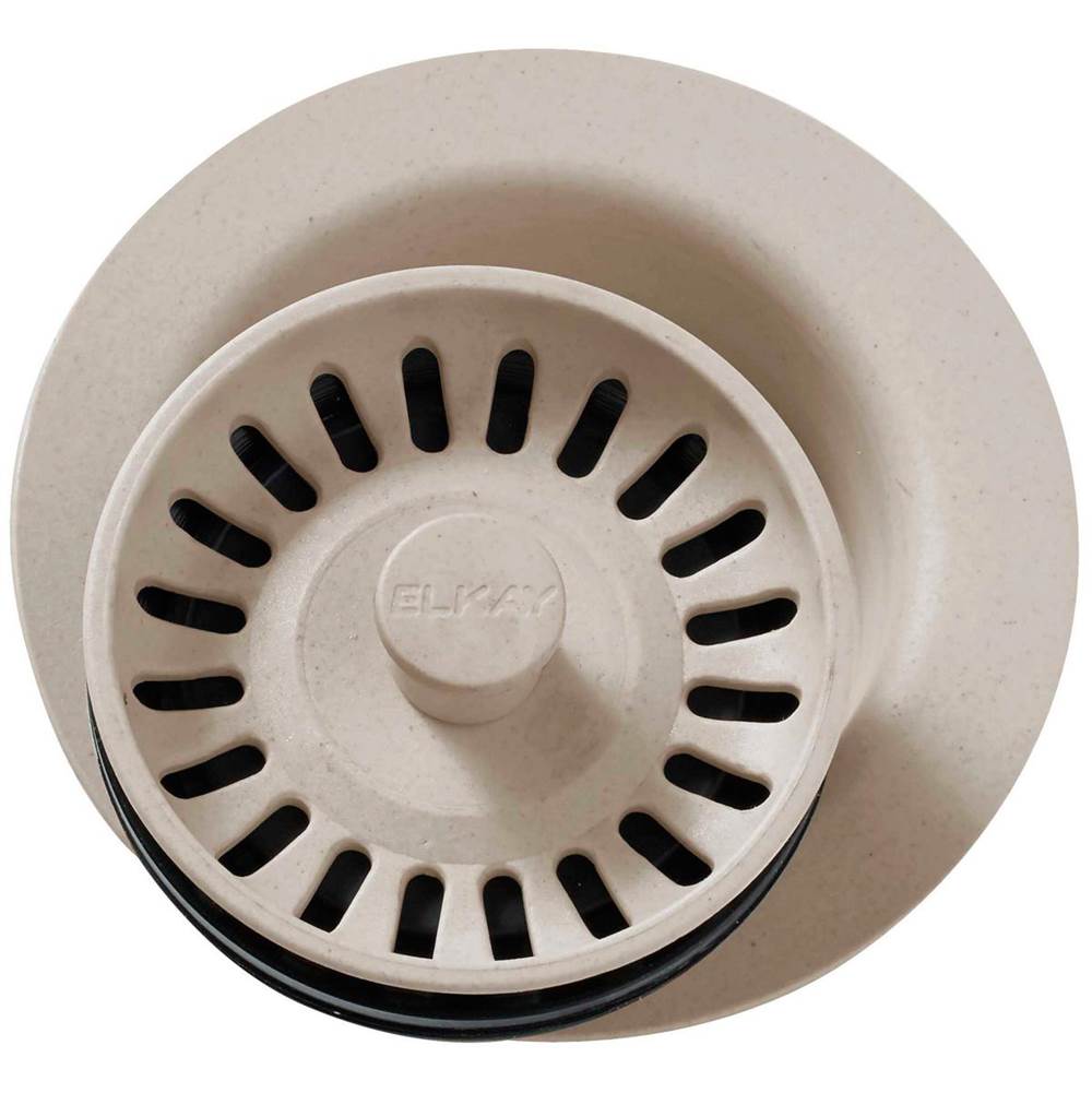 Elkay Polymer 3-1/2'' Disposer Flange with Removable Basket Strainer and Rubber Stopper Putty