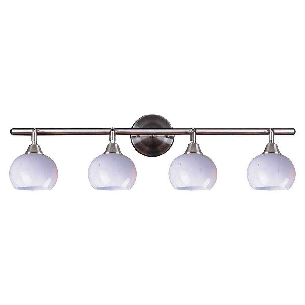 Elk Lighting Mela Collection Wall Sconce Simply White Glass