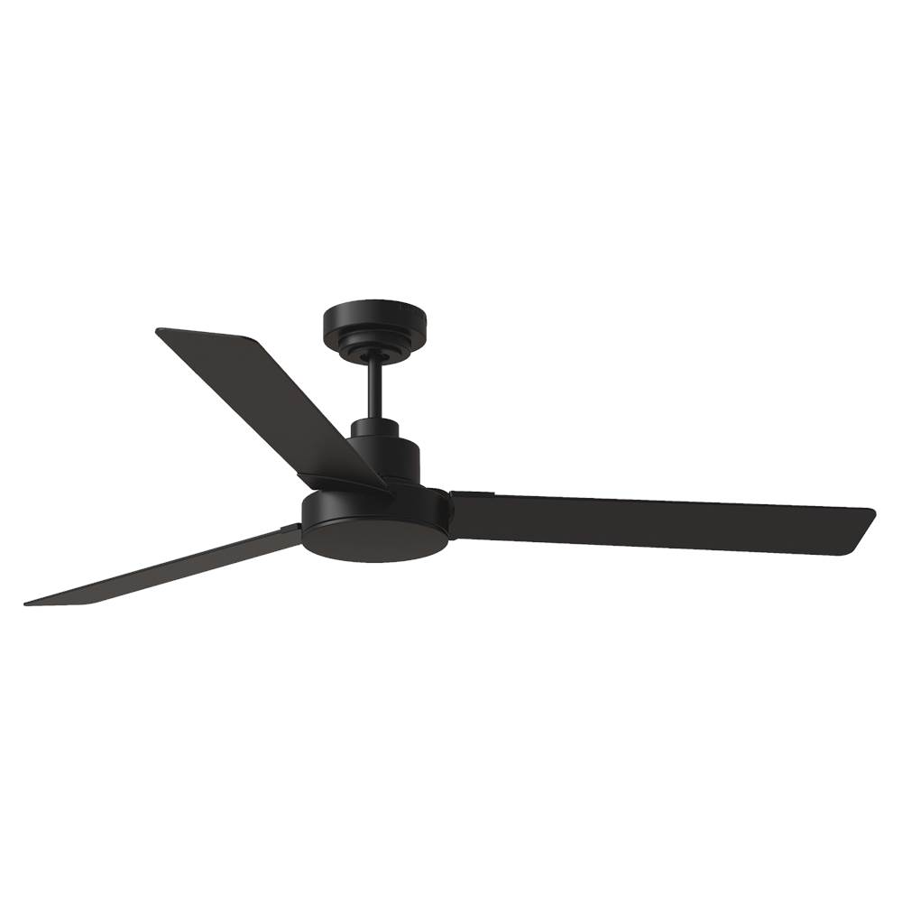 Generation Lighting Jovie 58'' Indoor/Outdoor Midnight Black Ceiling Fan with Handheld / Wall Mountable Remote Control and Reversible Motor