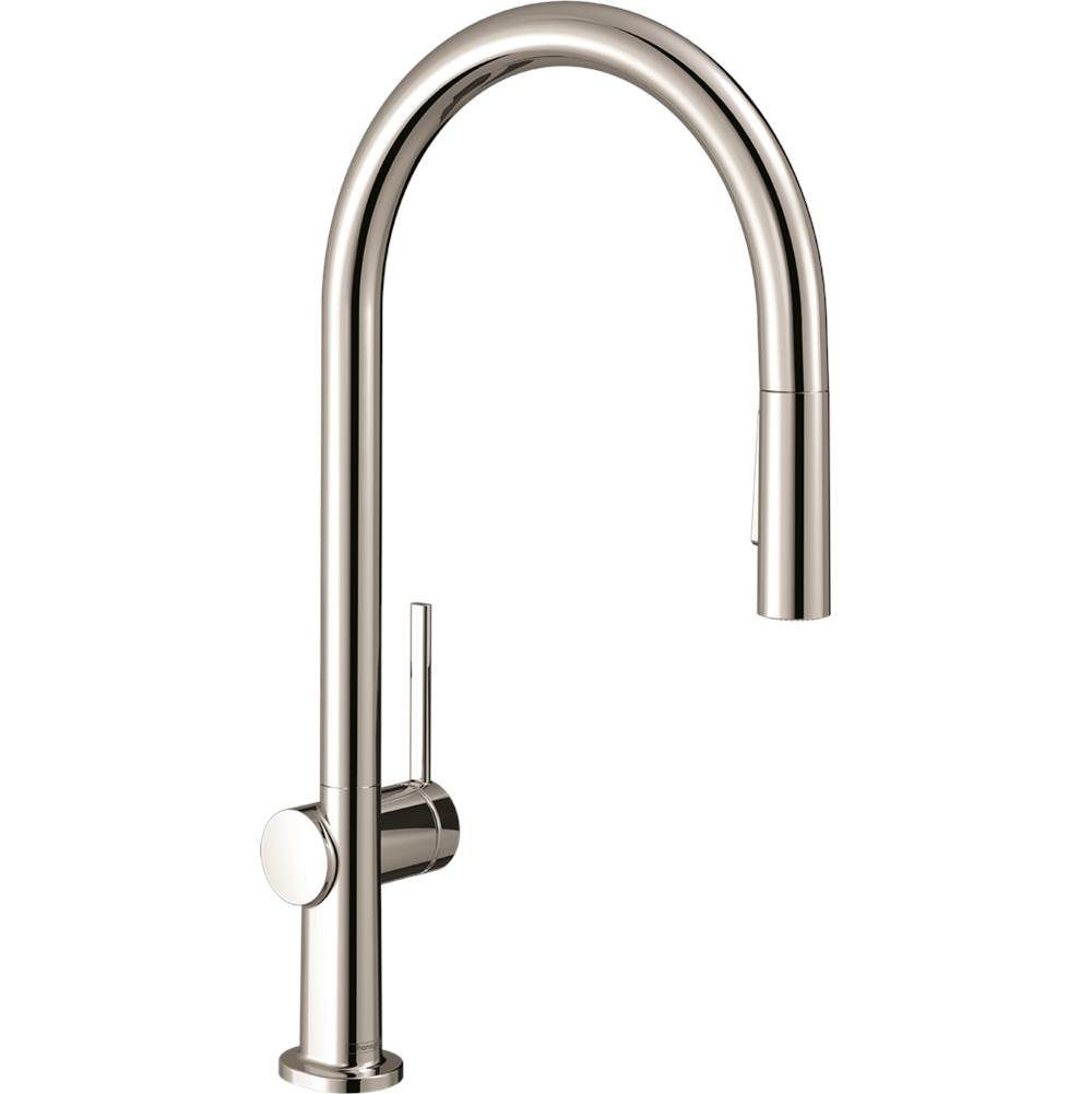 Hansgrohe Talis N HighArc Kitchen Faucet, O-Style 2-Spray Pull-Down, 1.75 GPM in Polished Nickel
