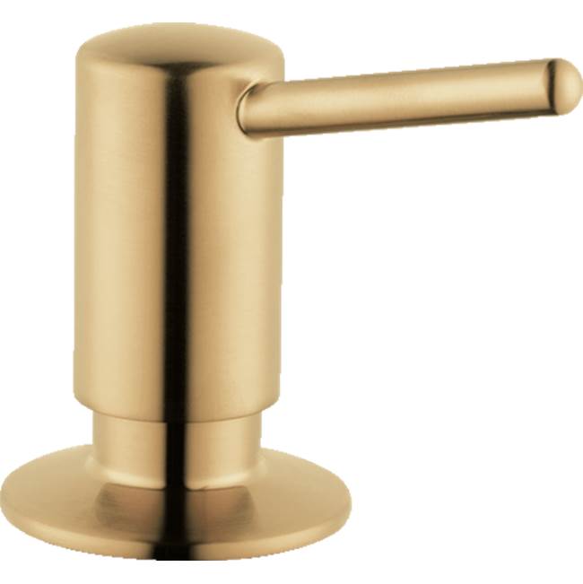 Hansgrohe Soap Dispenser, Contemporary in Brushed Gold Optic