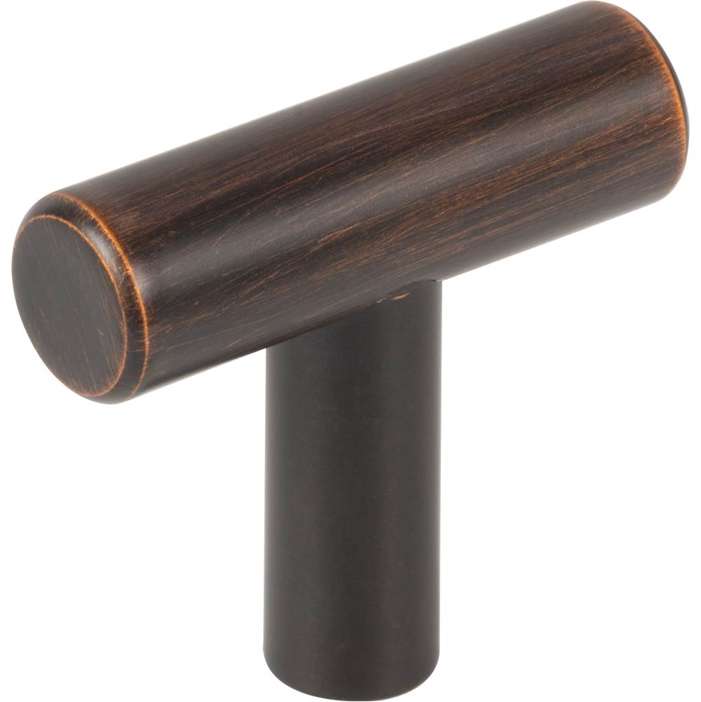Hardware Resources 1-9/16'' Dark Brushed Bronze Overall Length Naples Cabinet ''T'' Knob