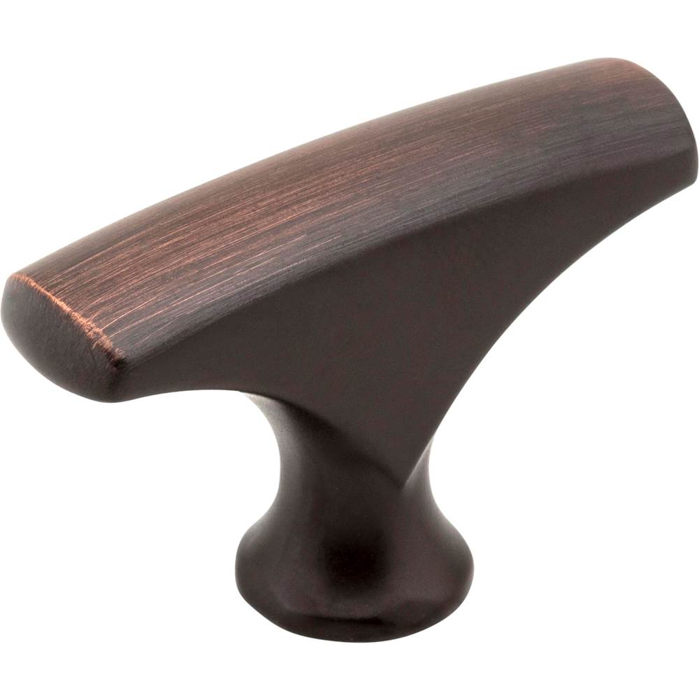 Hardware Resources 1-5/8'' Overall Length Brushed Oil Rubbed Bronze Aiden Cabinet ''T'' Knob