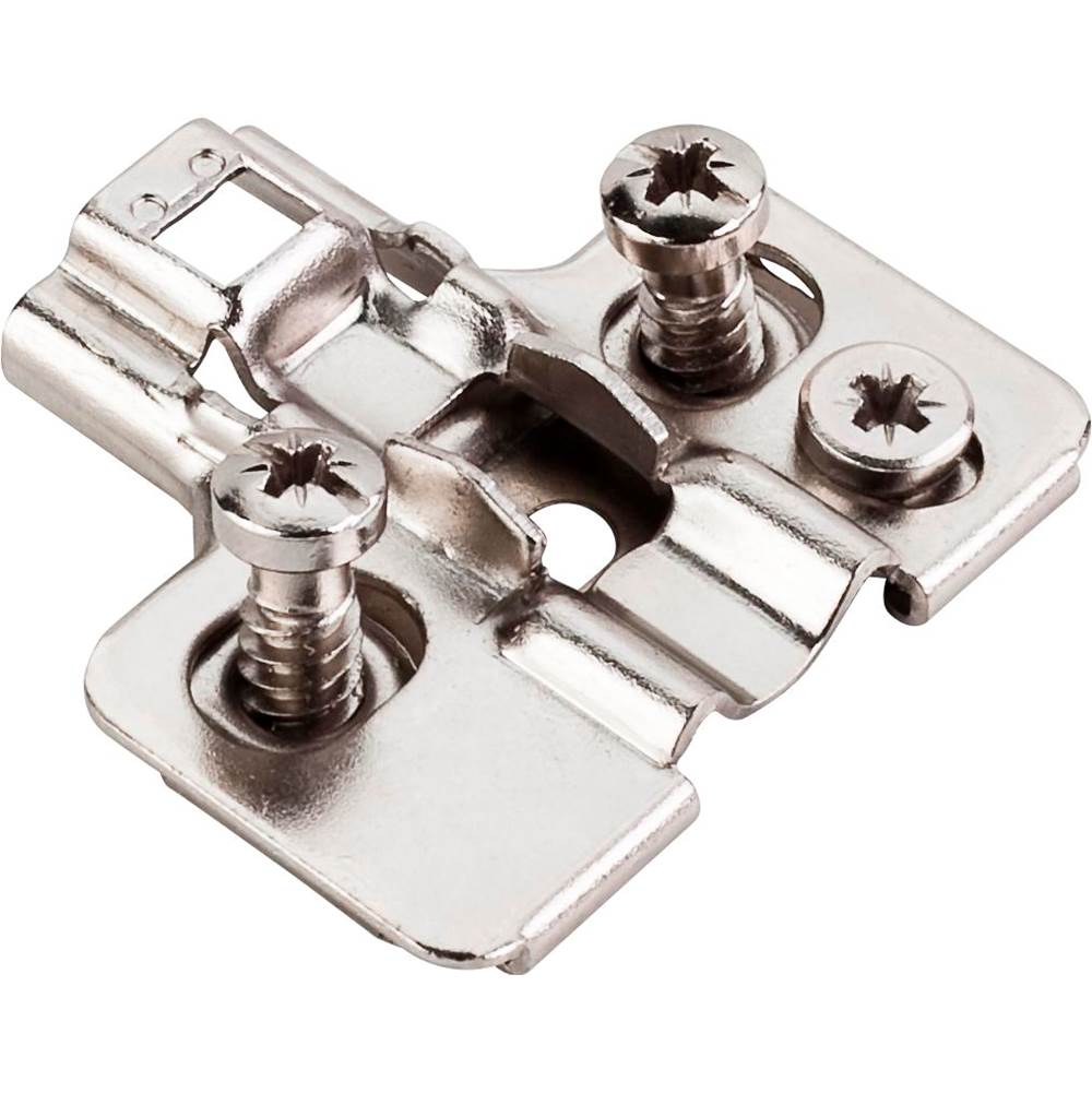 Hardware Resources Standard Duty 0 mm Cam Adj Steel Plate with Euro Screws for 700, 725, 900 and 1750 Series Euro Hinges
