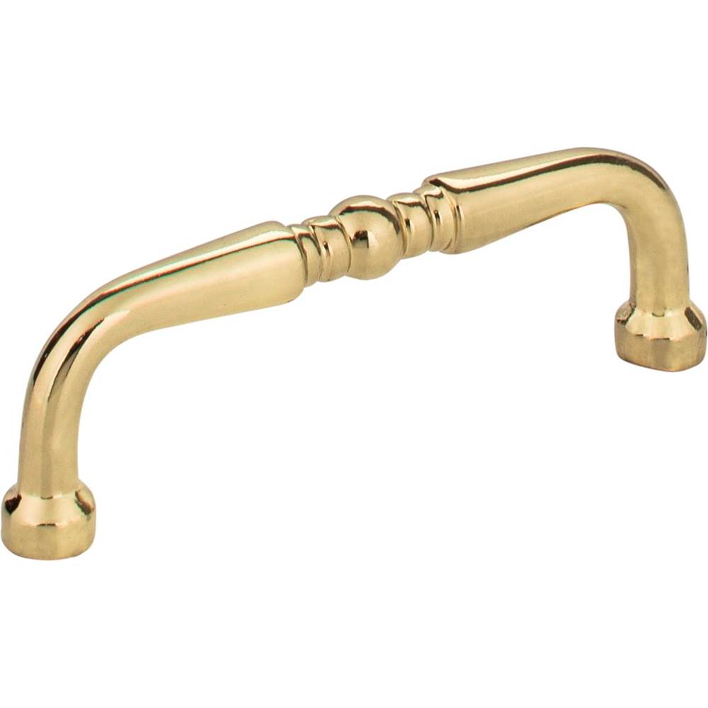 Hardware Resources 3'' Center-to-Center Polished Brass Madison Cabinet Pull