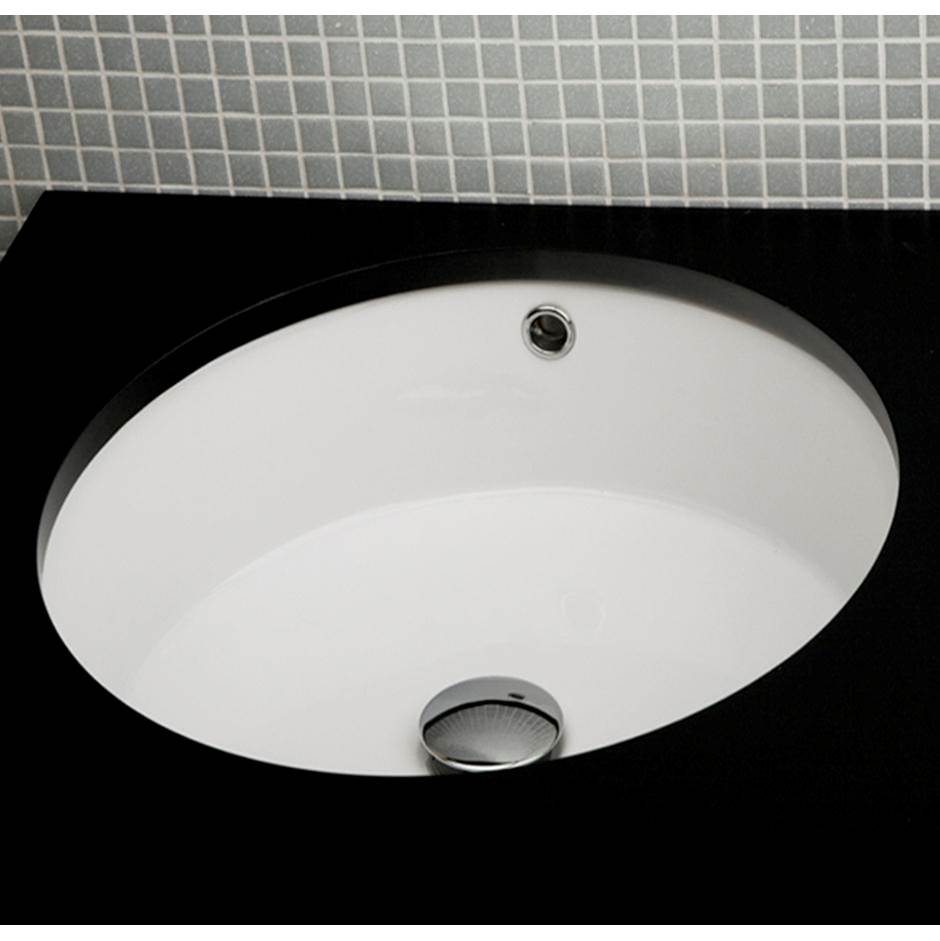 Lacava Under-counter porcelain Bathroom Sink with an overflow.16'' DIAM, 6 3/4''H
