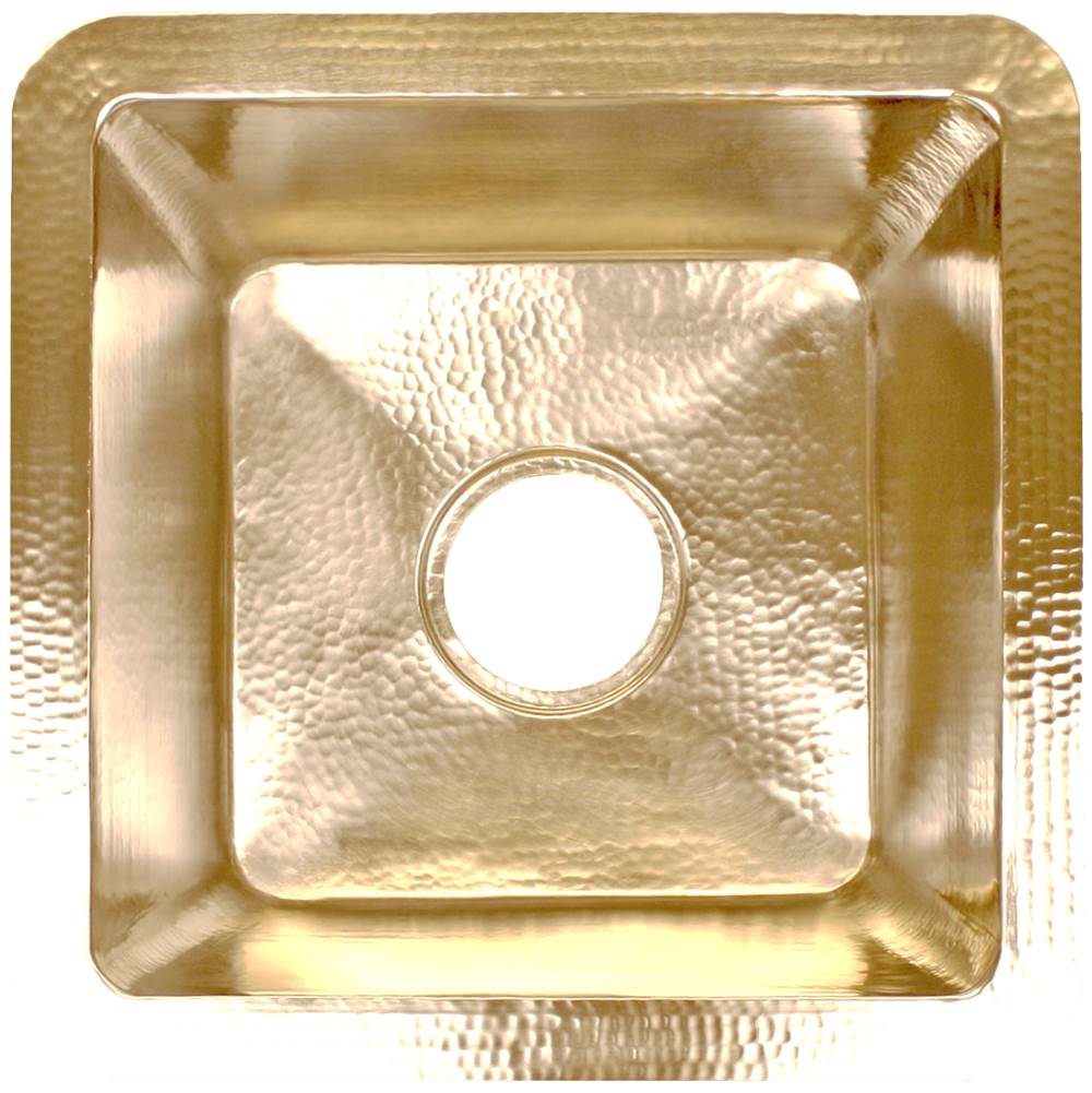 Linkasink Hammered Small Square with 3.5'' drain opening
