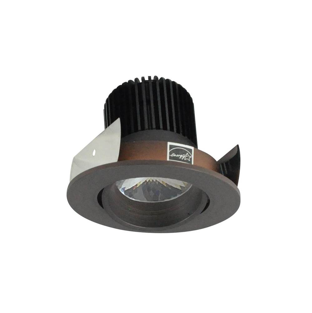 Nora Lighting 2'' Iolite LED Round Adjustable Cone Reflector, 10-Degree Optic, 850lm / 12W, 2700K, Bronze Reflector / Bronze Flange