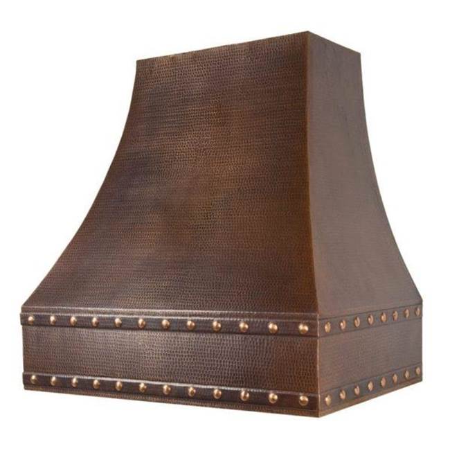 Premier Copper Products 36'' Hammered Copper Wall Mounted Correa Range Hood