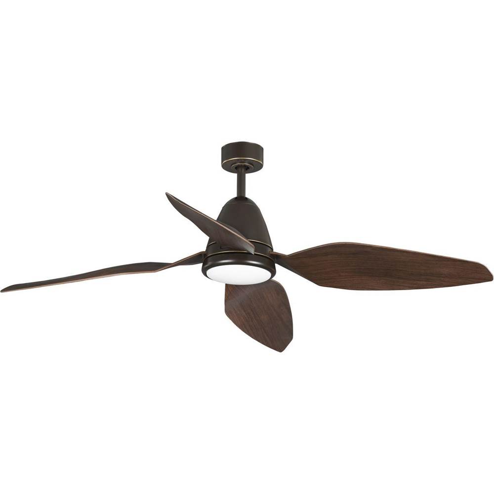 Progress Lighting Holland Collection 60'' Four-Blade Oil Rubbed Bronze Ceiling Fan