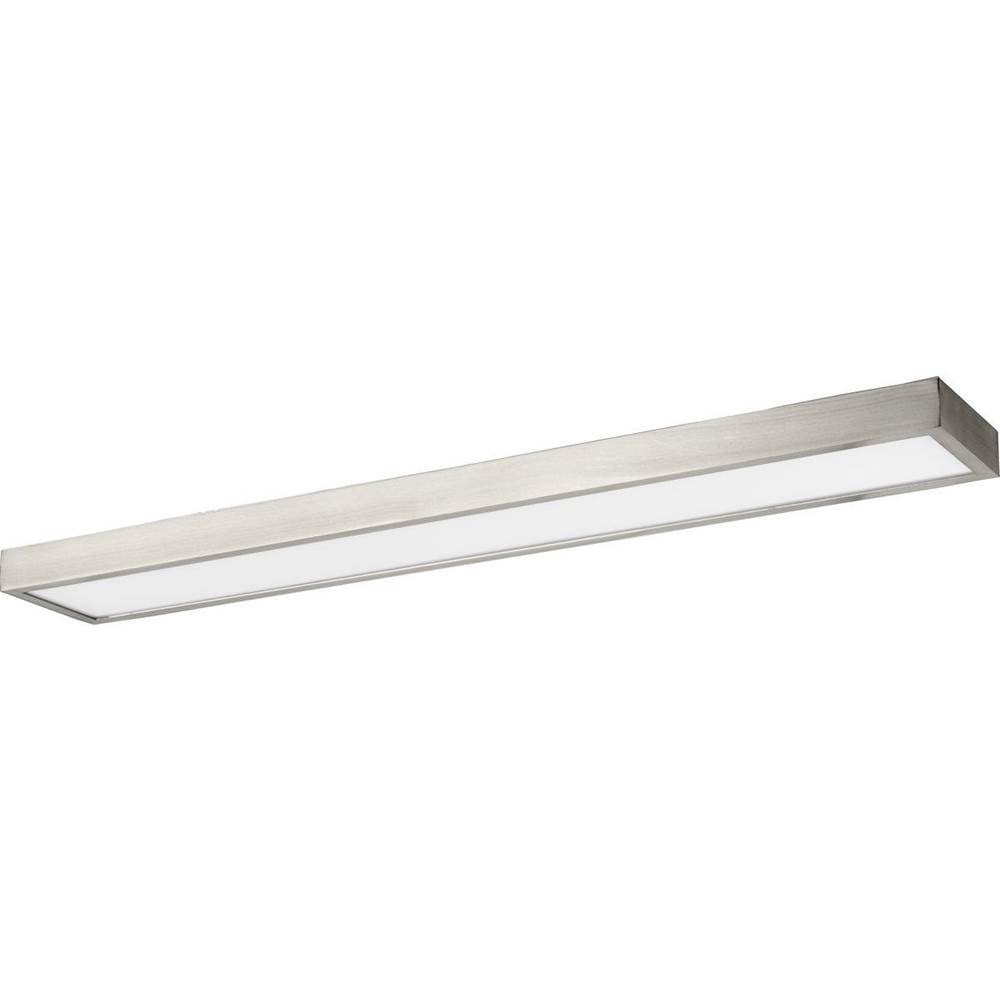 Progress Lighting Everlume LED 32-inch Brushed Nickel Modern Style Bath Vanity Wall or Ceiling Light with Selectable 3000K/4000K Light Color
