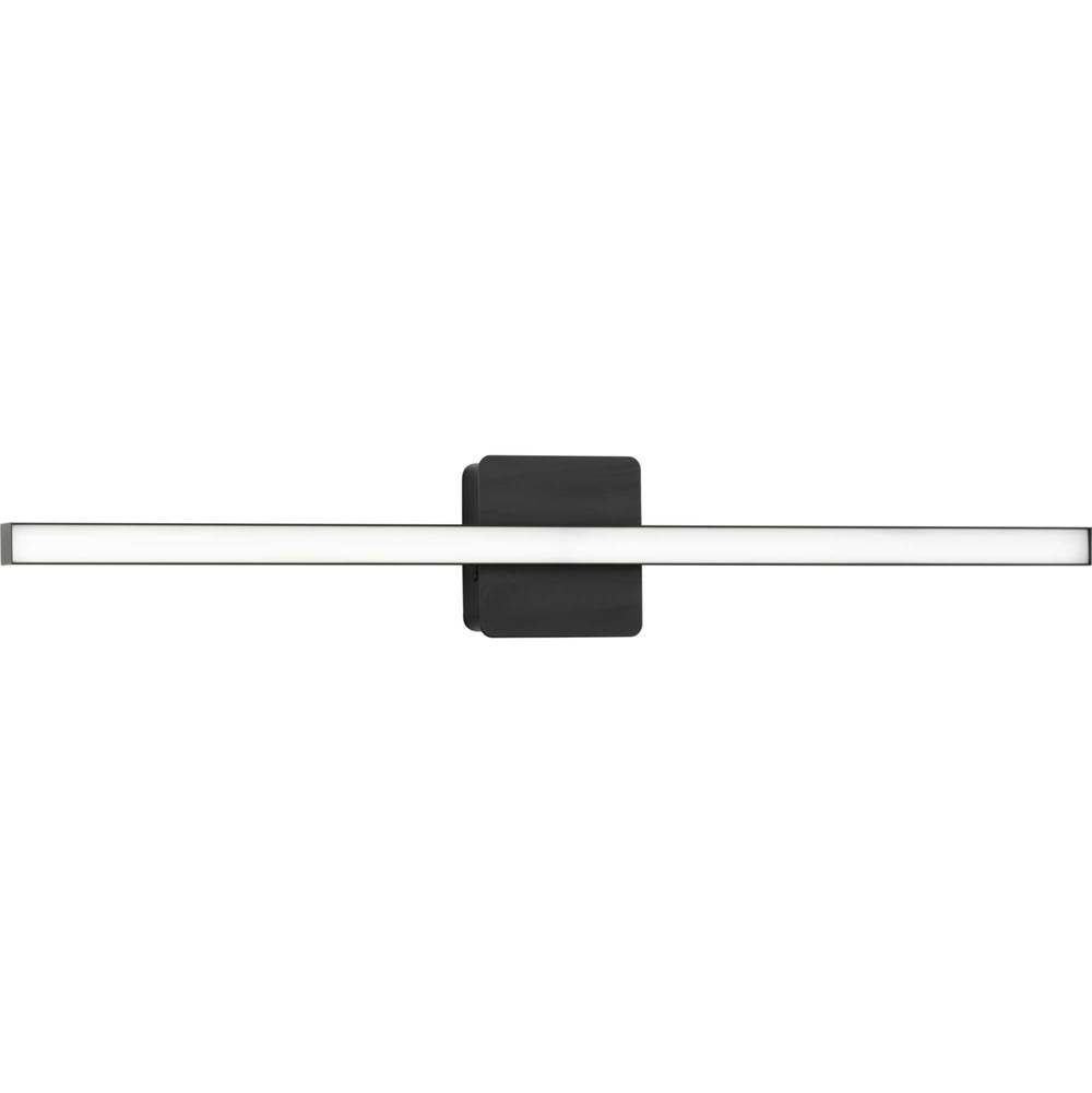 Progress Lighting Phase 4 Collection 32 in. Matte Black Large Modern Integrated 3CCT Integrated LED Linear Vanity Light
