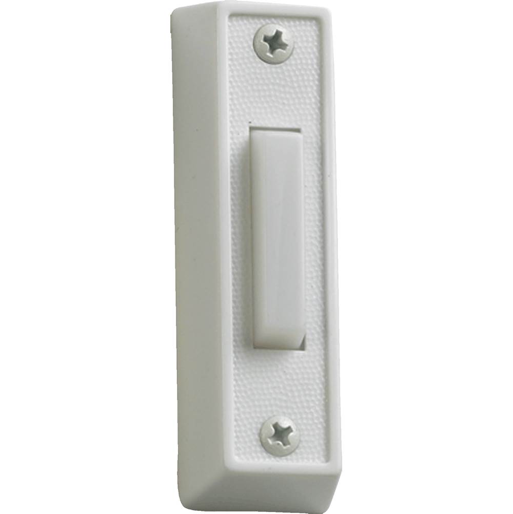 Quorum Plastic Door Button - Wh