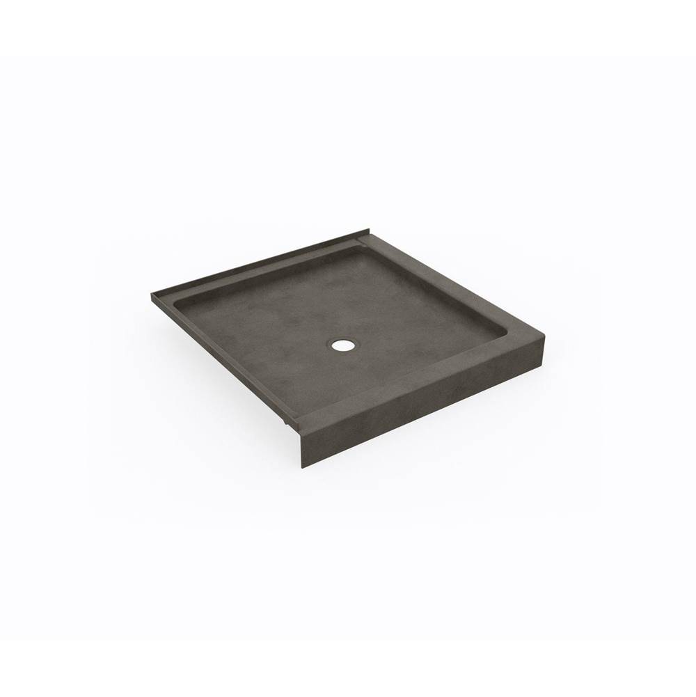 Swan SS-36DTF 36 x 36 Swanstone® Corner Shower Pan with Center Drain Charcoal Gray