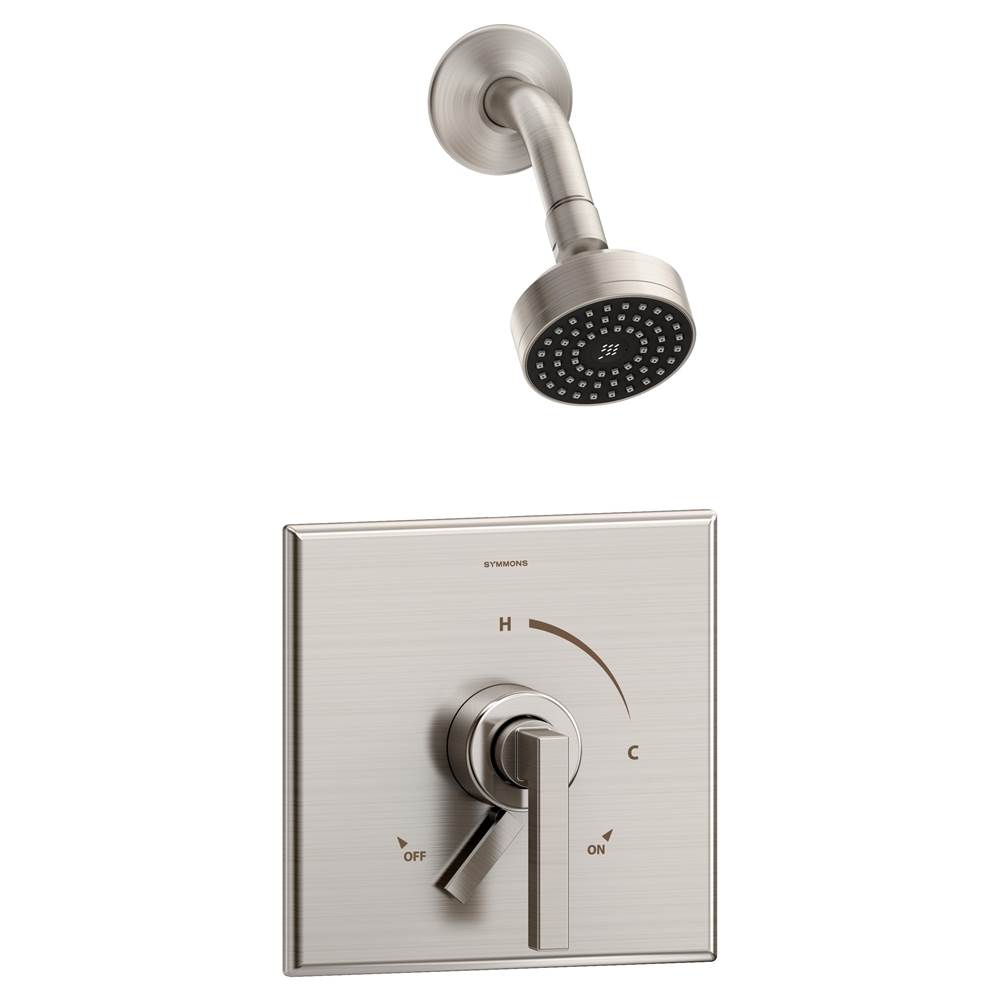 Symmons Duro Single Handle 1-Spray Shower Trim with Secondary Volume Control in Satin Nickel - 1.5 GPM (Valve Not Included)