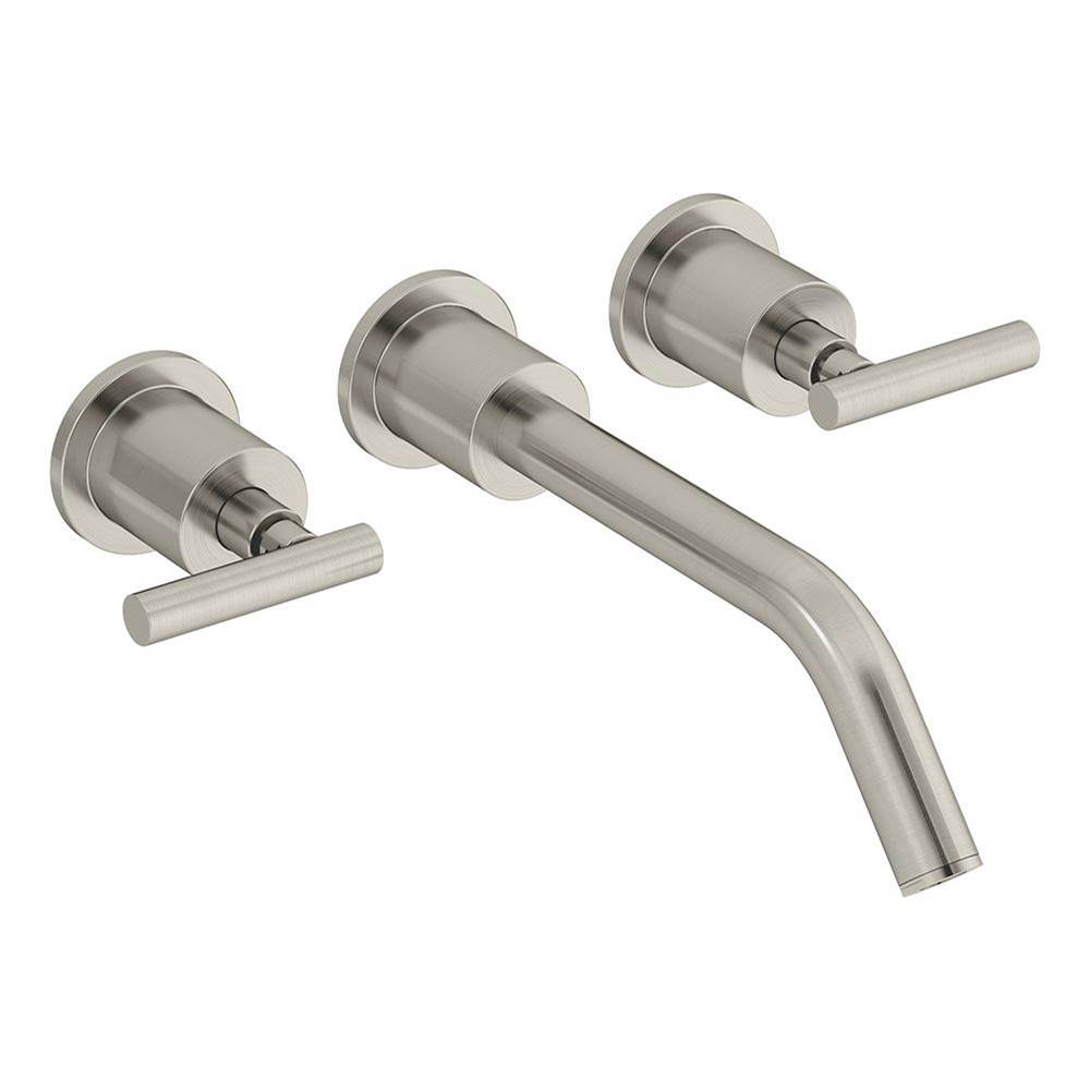 Symmons Sereno Wall-Mounted 2-Handle Bathroom Faucet in Satin Nickel (1.5 GPM)