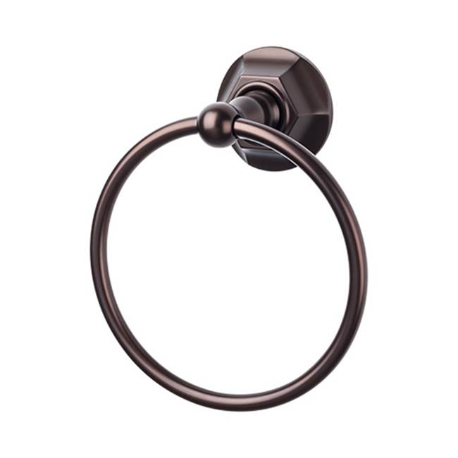 Top Knobs Edwardian Bath Ring Hex Backplate Oil Rubbed Bronze