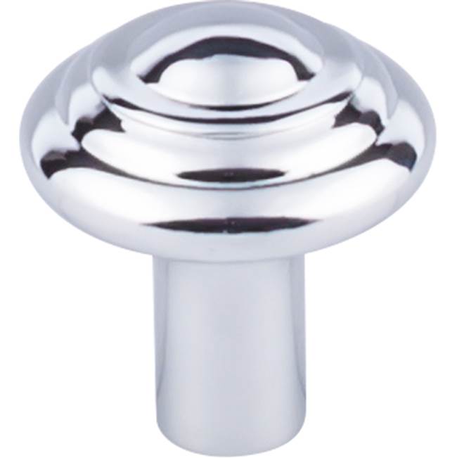 Top Knobs Aspen II Button Knob 1 1/4 Inch Polished Chrome