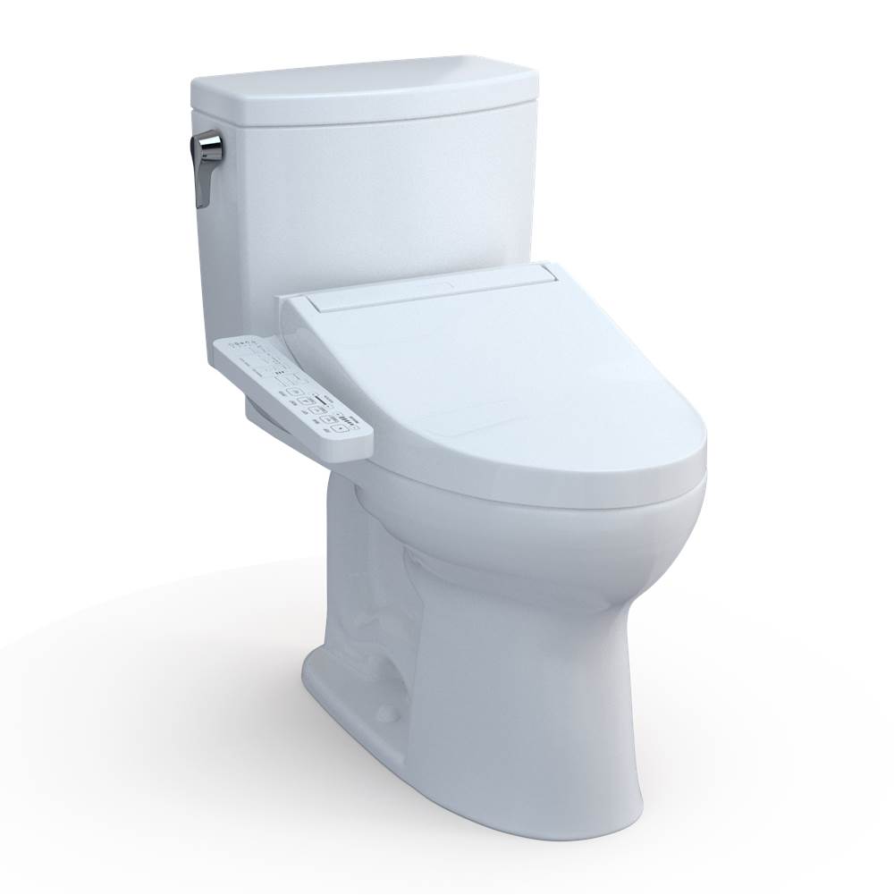 TOTO Toto® Washlet+® Drake® II 1G® Two-Piece Elongated 1.0 Gpf Toilet And Washlet+® C2 Bidet Seat, Cotton White